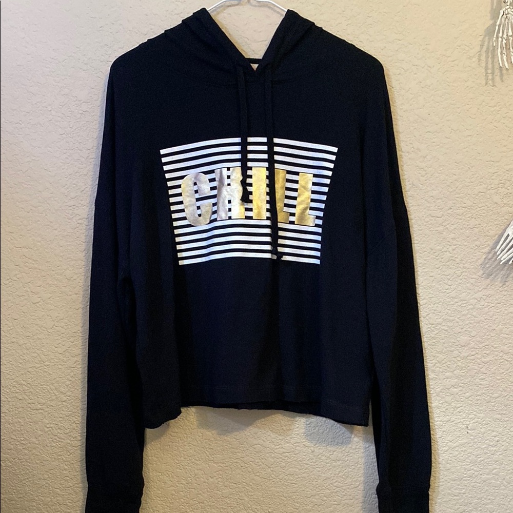 Rebellious One Black and Gold Women's Sweater